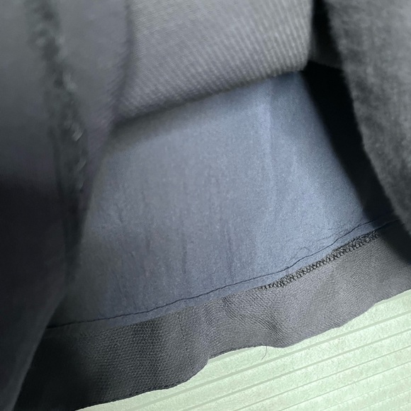 Free People Split Kimono Sleeve Navy Blue Draped Shirt Short Dress XS - Picture 10 of 11